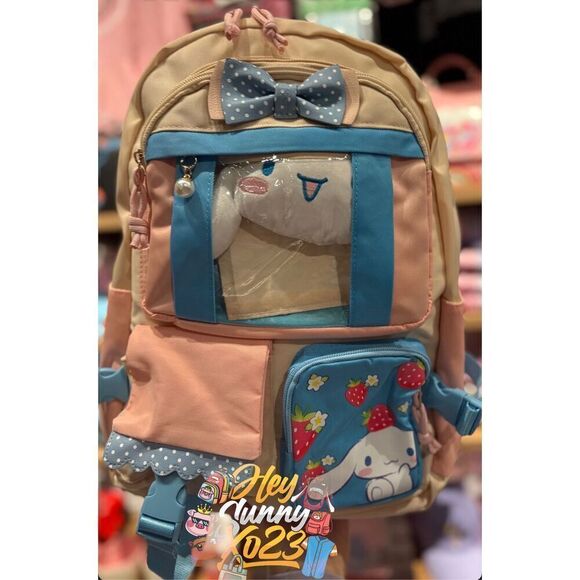 Sanrio Cinnamoroll Strawberry Multi-Pocket Backpack